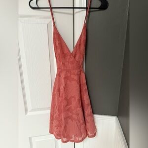 Elegant Pink Floral Dress